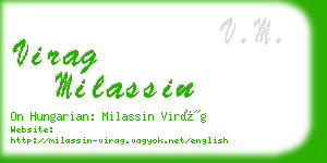 virag milassin business card